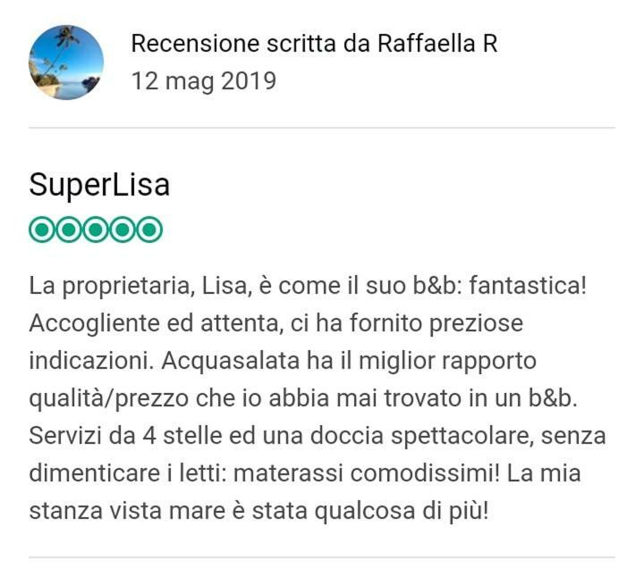 Acquasalata Bed & Breakfast Salerno Eksteriør bilde